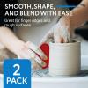 imageImpresa Pottery Tools ampamp Ribs  2Pack Red Silicone Clay Ribs ampamp Rubber Kidney  Soft Ceramic Smoother  Smooths ampamp Shapes Clay ampamp Removes Finger Marks for Wheel Throwing ampamp Handbuilding