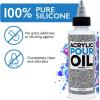 imageImpresa Silicone Oil for Acrylic Pouring  4 Oz Clear Bottle with Pipette  Acrylic Pour Oil ampamp Paint Additive for Bubbles