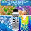 imageImpresa Silicone Oil for Acrylic Pouring  4 Oz Clear Bottle with Pipette  Acrylic Pour Oil ampamp Paint Additive for Bubbles