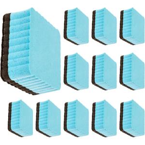imageIMPRESA Magnetic Dry Erase Erasers Bulk  Magnetic Backing Adheres to Dry Erase Board  Durable Felt for Marker Removal Performance  2in x 2in Light Blue Pack of 12