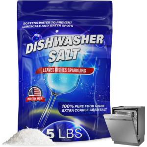 imageIMPRESA CoarseGrain Dishwasher Salt  80 Oz 100 Pure Formula ampamp Softener Salt  Compatible With Miele Bosch ampamp Whirlpool Models ampamp Dishwasher Water Softener