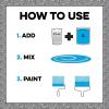 imageImpresa Glitter Paint Additive Kit  4 x 35 Oz UltraFine Silver Glitter ampamp 4 Buffing Pads  Add to Paint or Varnish for Walls Ceilings Grout ampamp Furniture