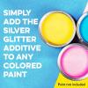 imageImpresa Glitter Paint Additive Kit  4 x 35 Oz UltraFine Silver Glitter ampamp 4 Buffing Pads  Add to Paint or Varnish for Walls Ceilings Grout ampamp Furniture