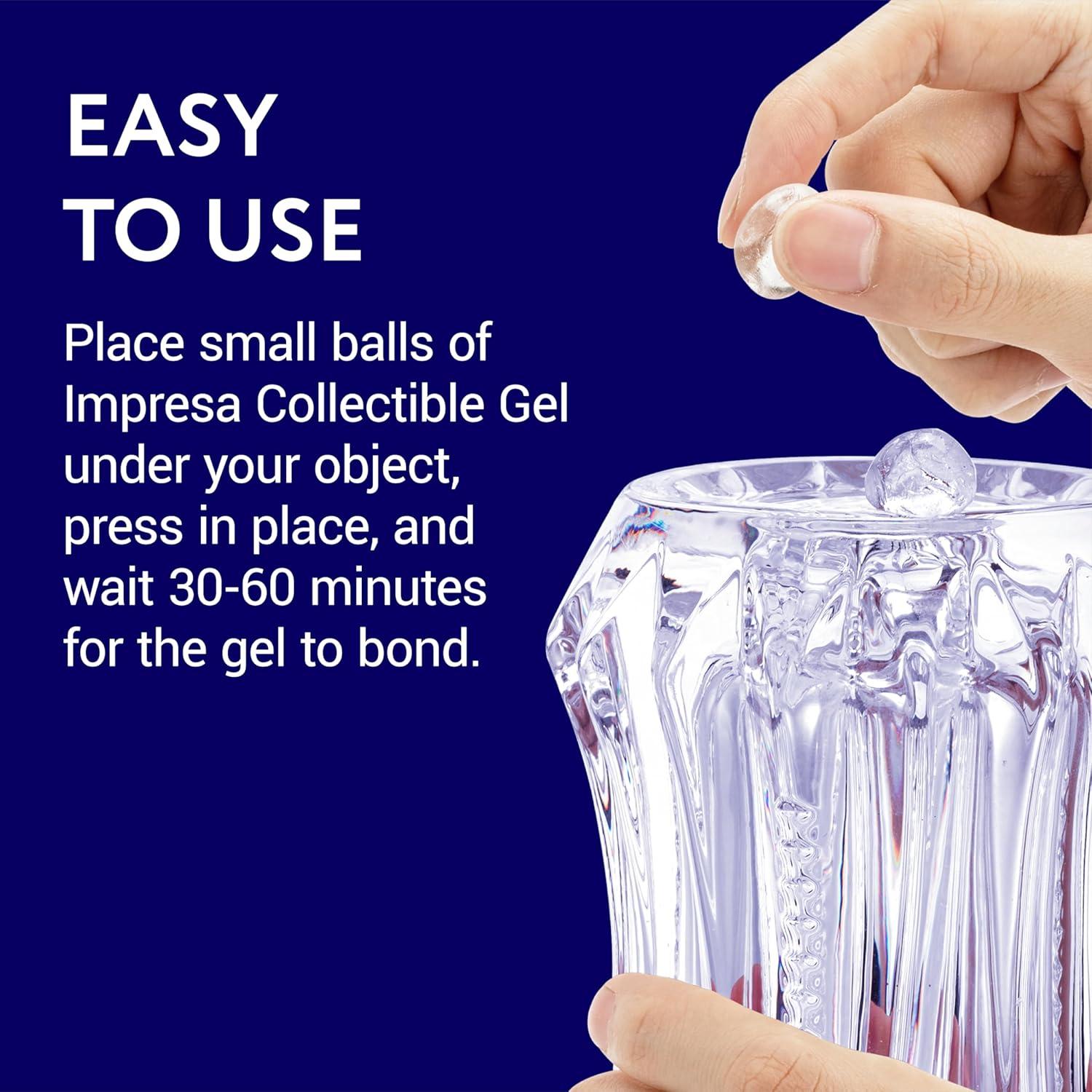 imageImpresa Museum Gel  5 Oz Clear  Clear Removable Museum Putty  Secure Hold Gel for Objects ampamp Collectibles  Versatile Reusable Adhesive for Art ampamp Decor