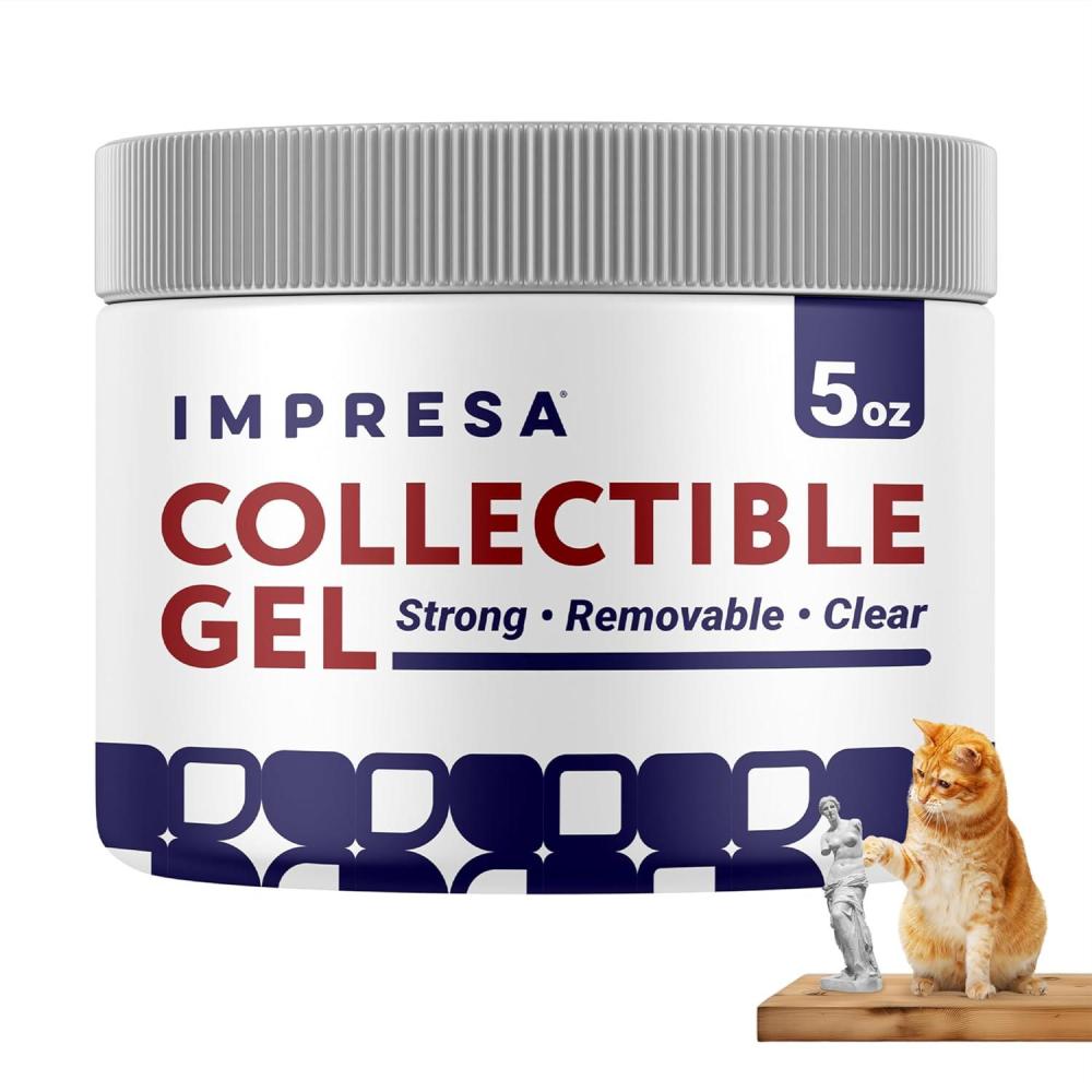 imageImpresa Museum Gel  5 Oz Clear  Clear Removable Museum Putty  Secure Hold Gel for Objects ampamp Collectibles  Versatile Reusable Adhesive for Art ampamp Decor