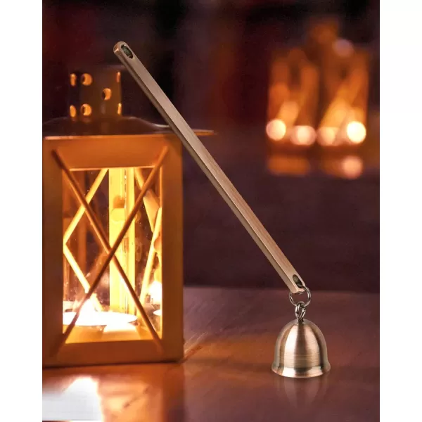 imageRONXS 3 in 1 Candle Wick Trimmer Set Candle Accessory Wick Cutter Candle Snuffer Extinguisher Candle Wick Dipper with Gift Package for Candle Lovers SilverCcopper