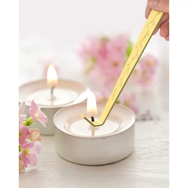 imageRONXS 3 in 1 Candle Wick Trimmer Set Candle Accessory Wick Cutter Candle Snuffer Extinguisher Candle Wick Dipper with Gift Package for Candle Lovers SilverEgold