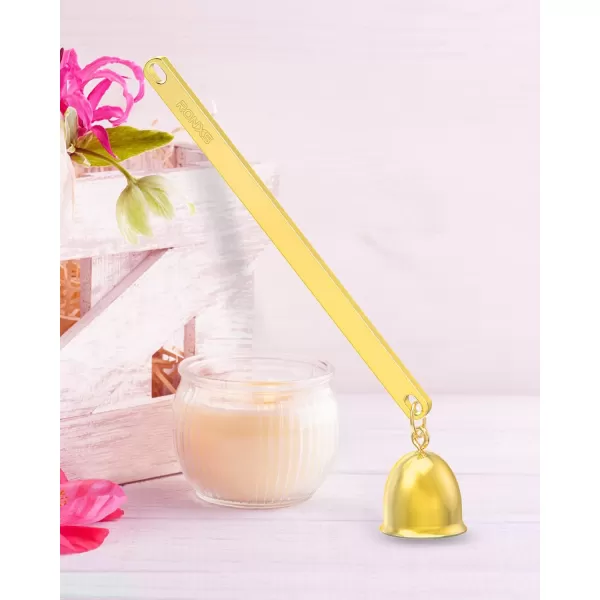 imageRONXS 3 in 1 Candle Wick Trimmer Set Candle Accessory Wick Cutter Candle Snuffer Extinguisher Candle Wick Dipper with Gift Package for Candle Lovers SilverEgold