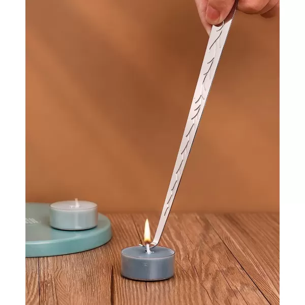 imageRONXS 3 in 1 Candle Wick Trimmer Set Candle Accessory Wick Cutter Candle Snuffer Extinguisher Candle Wick Dipper with Gift Package for Candle Lovers SilverDsilver