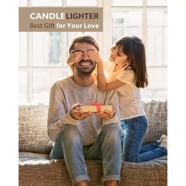 imageRONXS Candle Lighter Electric Lighter Rechargeable Type C Lighters Arc Lighter with LED Battery Display Flameless Long Lighters for Candles Grill BBQ Camping BlackIblacksilver