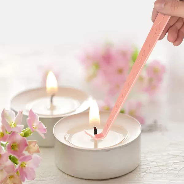 imageRONXS Candle Wick Trimmer 3 in 1 Candle Snuffer Wick Cutter ampamp Candle Wick Dipper Candle Care Kit Candle Accessory Set Ideal Gift for Candle Lover BlackRose Gold