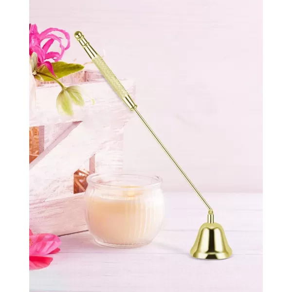 imageRONXS Candle Wick Trimmer 3 in 1 Candle Snuffer Wick Cutter ampamp Candle Wick Dipper Candle Care Kit Candle Accessory Set Ideal Gift for Candle Lover BlackGold