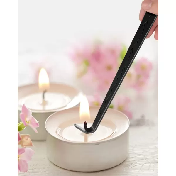 imageRONXS Candle Wick Trimmer 3 in 1 Candle Snuffer Wick Cutter ampamp Candle Wick Dipper Candle Care Kit Candle Accessory Set Ideal Gift for Candle Lover BlackBlack