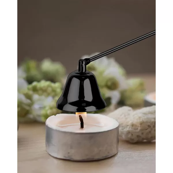 imageRONXS Candle Wick Trimmer 3 in 1 Candle Snuffer Wick Cutter ampamp Candle Wick Dipper Candle Care Kit Candle Accessory Set Ideal Gift for Candle Lover BlackBlack