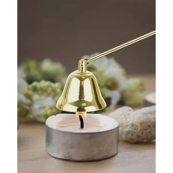 imageRONXS Candle Wick Trimmer 3 in 1 Candle Snuffer Wick Cutter ampamp Candle Wick Dipper Candle Care Kit Candle Accessory Set Ideal Gift for Candle Lover BlackGold