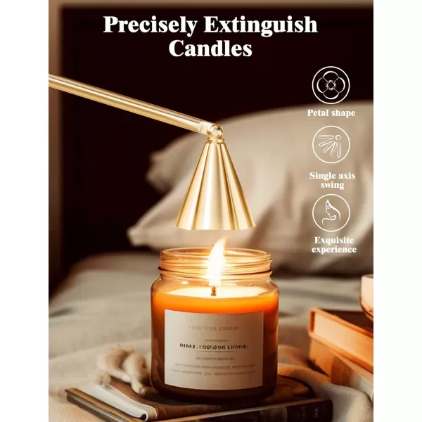 imageRONXS 4 in 1 Candle Accessory Set Love Gift Box Candle Wick Trimmer Wick Snuffer Wick Dipper Heart Shape Tray PlatePerfect Candle Care Kit Gift for Candles Lovers on Christmas Valentines Day
