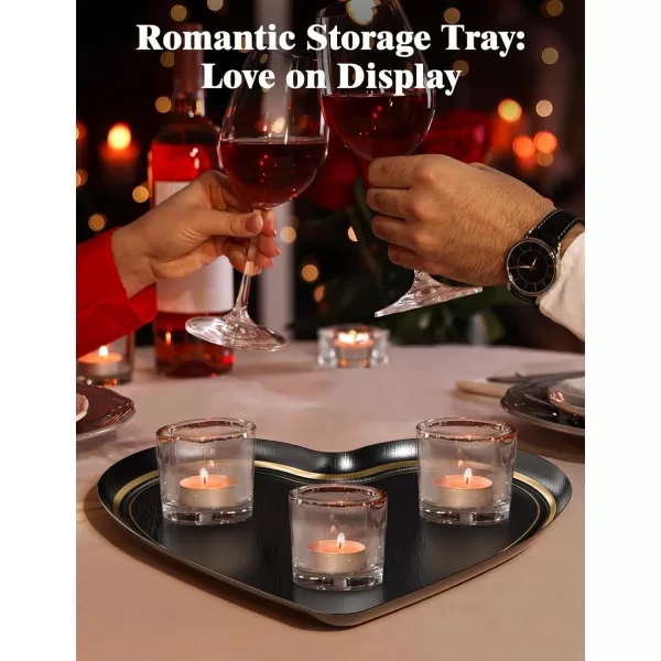imageRONXS 4 in 1 Candle Accessory Set Love Gift Box Candle Wick Trimmer Wick Snuffer Wick Dipper Heart Shape Tray PlatePerfect Candle Care Kit Gift for Candles Lovers on Christmas Valentines Day
