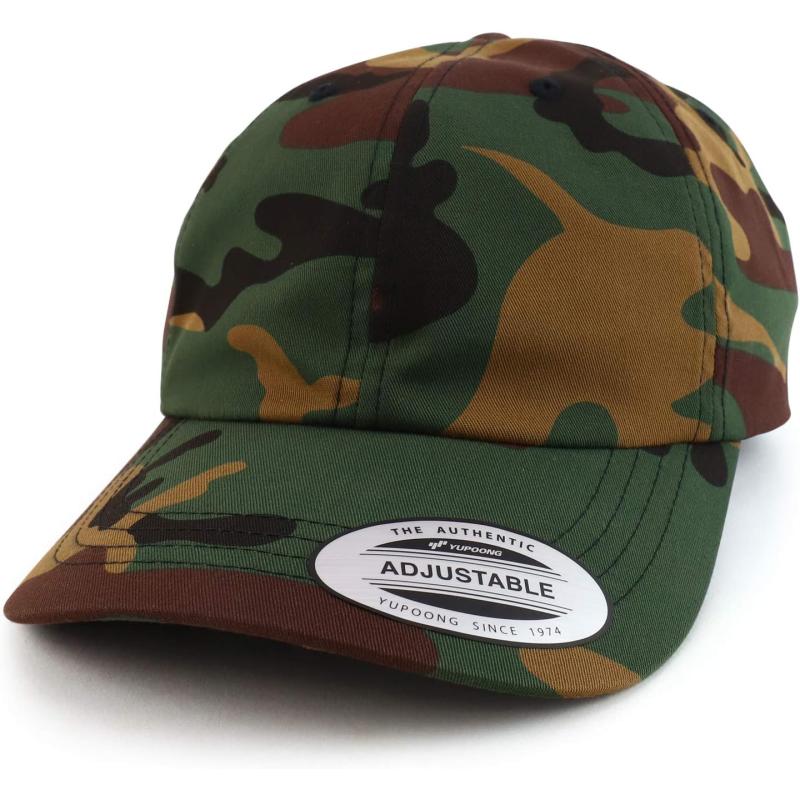 imageTrendy Apparel Shop Oversize XXL Plain Unstructured Soft Crown Cotton CapCamo