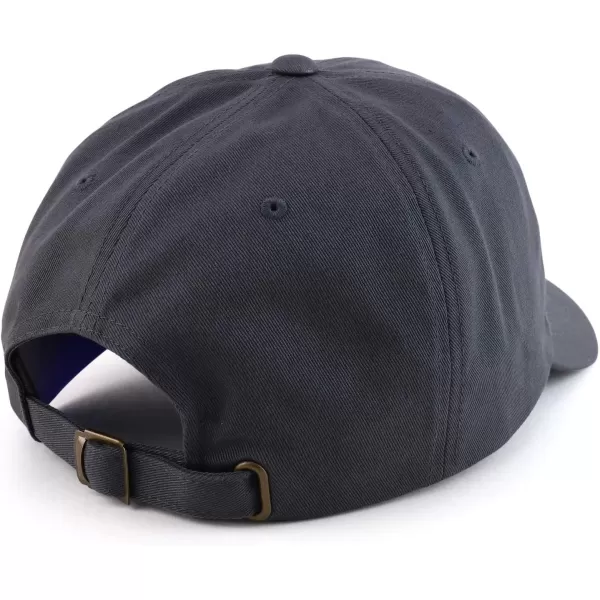 imageTrendy Apparel Shop Oversize XXL Plain Unstructured Soft Crown Cotton CapCharcoal