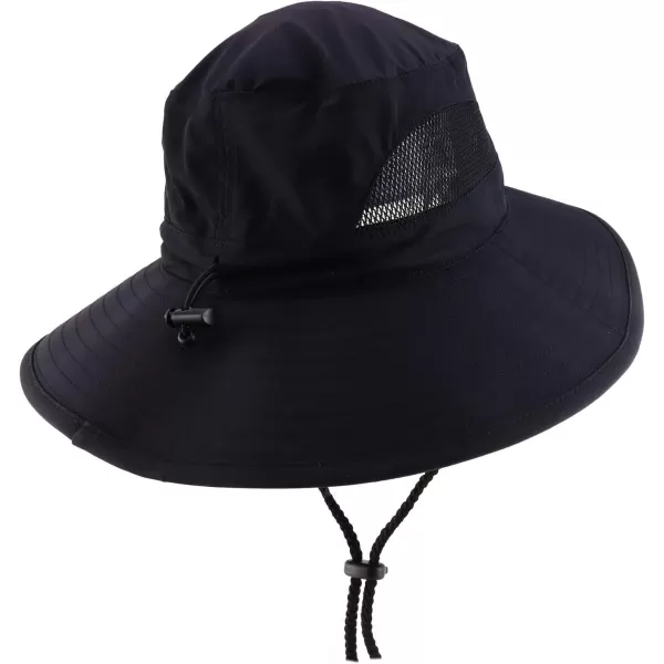 imageTrendy Apparel Shop XXL Oversized Summer Shade Wide Brim Mesh Bucket HatBlack