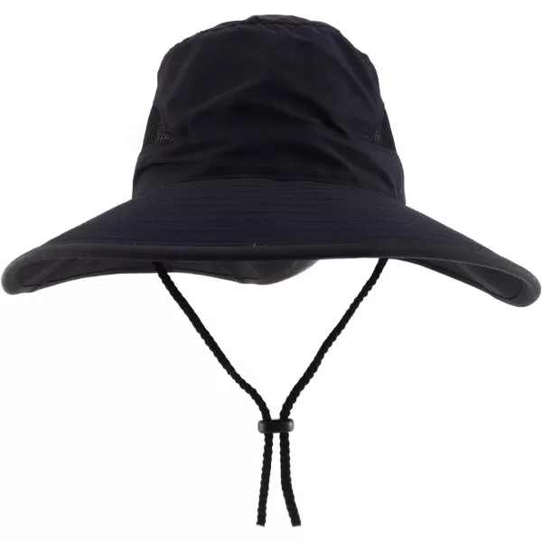 imageTrendy Apparel Shop XXL Oversized Summer Shade Wide Brim Mesh Bucket HatBlack