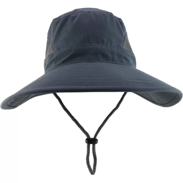 imageTrendy Apparel Shop XXL Oversized Summer Shade Wide Brim Mesh Bucket HatDark Grey
