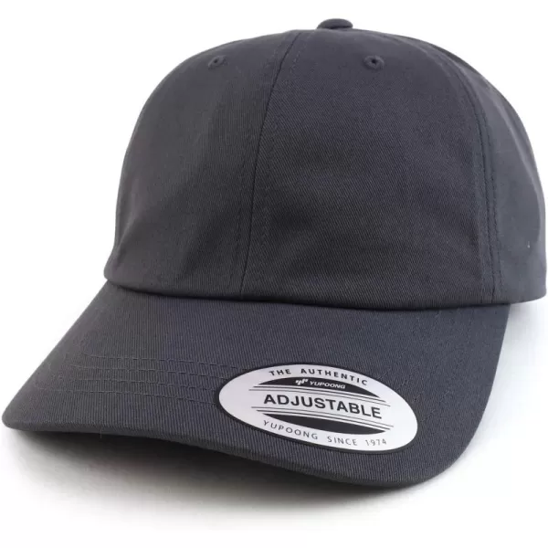 imageTrendy Apparel Shop Oversize XXL Plain Unstructured Soft Crown Cotton CapCharcoal
