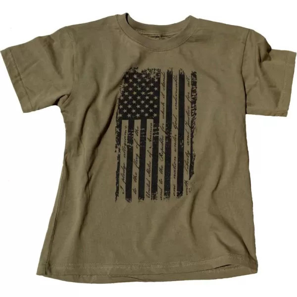 imageTrendy Apparel Shop Youth Boys Short Sleeve Military Design Soft Cotton TShirtsOlive 1