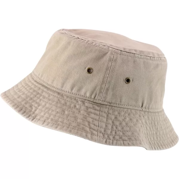 imageTrendy Apparel Shop Kid Size Outdoor 100 Cotton Stonewashed Bucket Hat  52cmKhaki