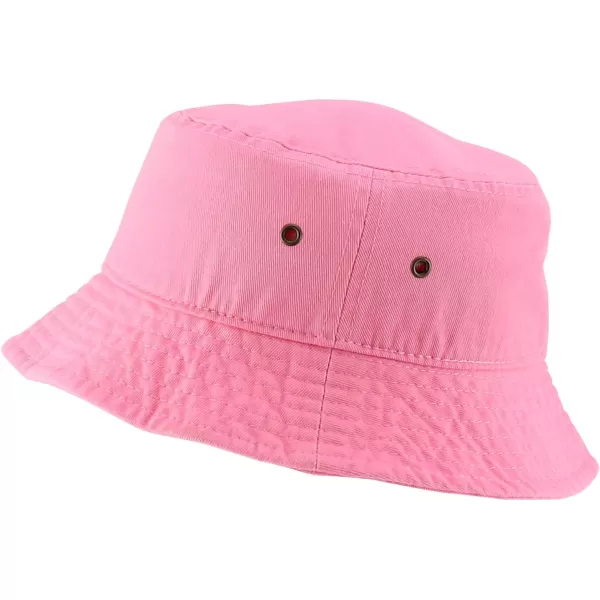 imageTrendy Apparel Shop Kid Size Outdoor 100 Cotton Stonewashed Bucket Hat  52cmLight Pink