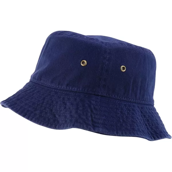 imageTrendy Apparel Shop Kid Size Outdoor 100 Cotton Stonewashed Bucket Hat  52cmNavy