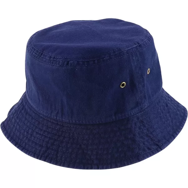 imageTrendy Apparel Shop Kid Size Outdoor 100 Cotton Stonewashed Bucket Hat  52cmNavy
