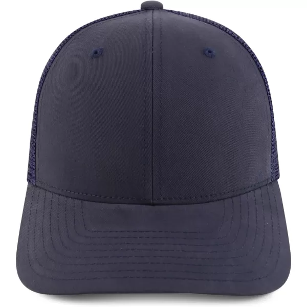 imageTrendy Apparel Shop Oversize XXL 6 Panel Structured Curved Bill Mesh Snapback Trucker CapNavy