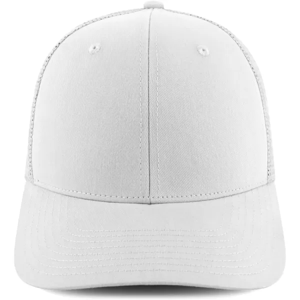 imageTrendy Apparel Shop Oversize XXL 6 Panel Structured Curved Bill Mesh Snapback Trucker CapWhite