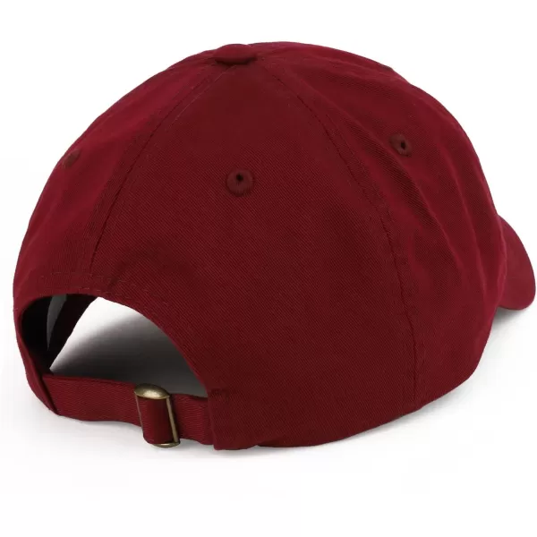 imageTrendy Apparel Shop Oversize XXL Plain Unstructured Soft Crown Cotton Dad HatBurgundy