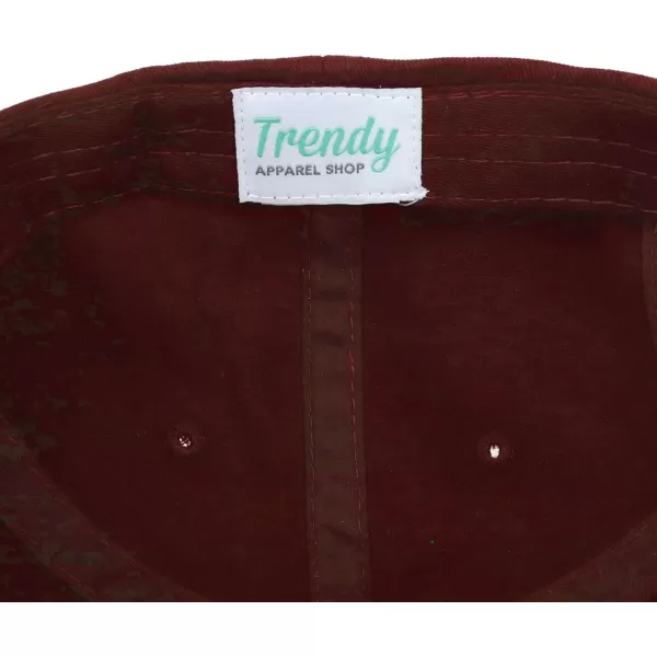 imageTrendy Apparel Shop Oversize XXL Plain Unstructured Soft Crown Cotton Dad HatBurgundy