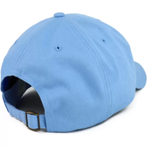 imageTrendy Apparel Shop Oversize XXL Plain Unstructured Soft Crown Cotton Dad HatCarolina Blue