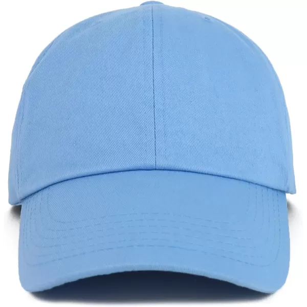imageTrendy Apparel Shop Oversize XXL Plain Unstructured Soft Crown Cotton Dad HatCarolina Blue
