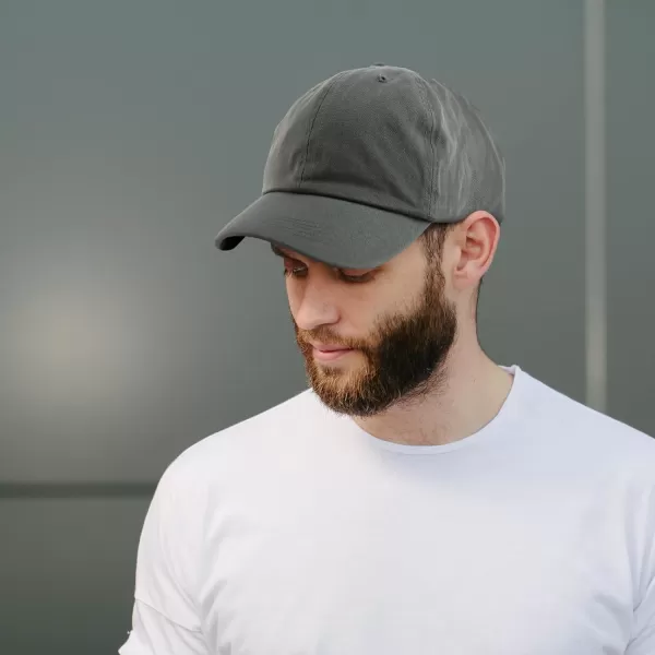imageTrendy Apparel Shop Oversize XXL Plain Unstructured Soft Crown Cotton Dad HatDark Grey