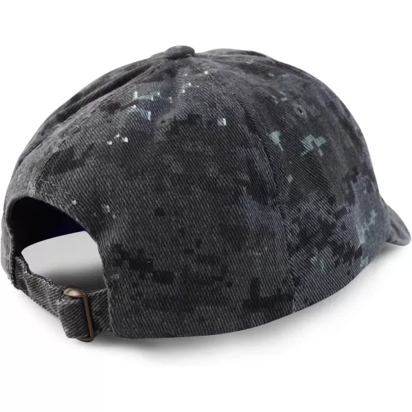imageTrendy Apparel Shop Oversize XXL Plain Unstructured Soft Crown Cotton Dad HatDigital Night Camo