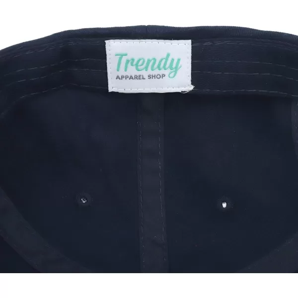 imageTrendy Apparel Shop Oversize XXL Plain Unstructured Soft Crown Cotton Dad HatNavy
