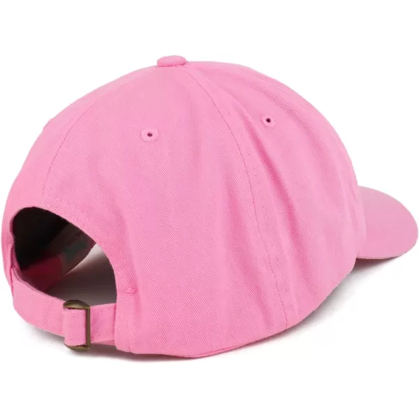 imageTrendy Apparel Shop Oversize XXL Plain Unstructured Soft Crown Cotton Dad HatPink