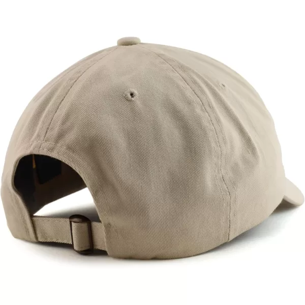 imageTrendy Apparel Shop Oversize XXL Plain Unstructured Soft Crown Cotton Dad HatStone