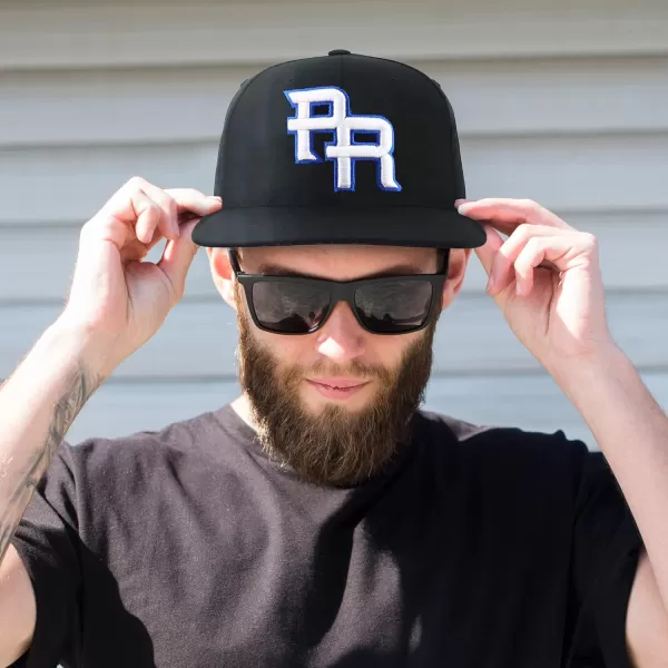 imageTrendy Apparel Shop PR 3D Embroidered Flatbill Snapback Cap with Puerto Rico FlagBlack 1