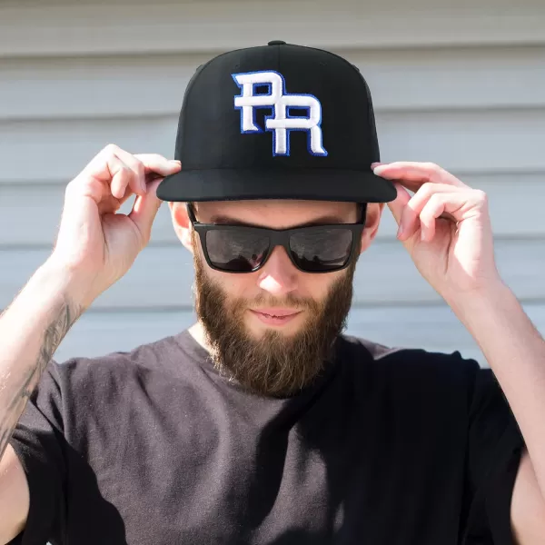 imageTrendy Apparel Shop PR 3D Embroidered Flatbill Snapback Cap with Puerto Rico FlagRed Red