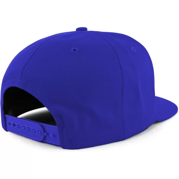 imageTrendy Apparel Shop PR 3D Embroidered Flatbill Snapback Cap with Puerto Rico FlagRoyal Royal