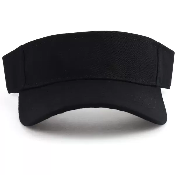 imageTrendy Apparel Shop Youth Size Kids Cotton Summer Visor HatBlack