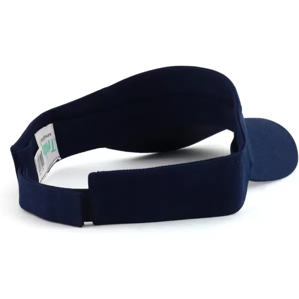 imageTrendy Apparel Shop Youth Size Kids Cotton Summer Visor HatNavy