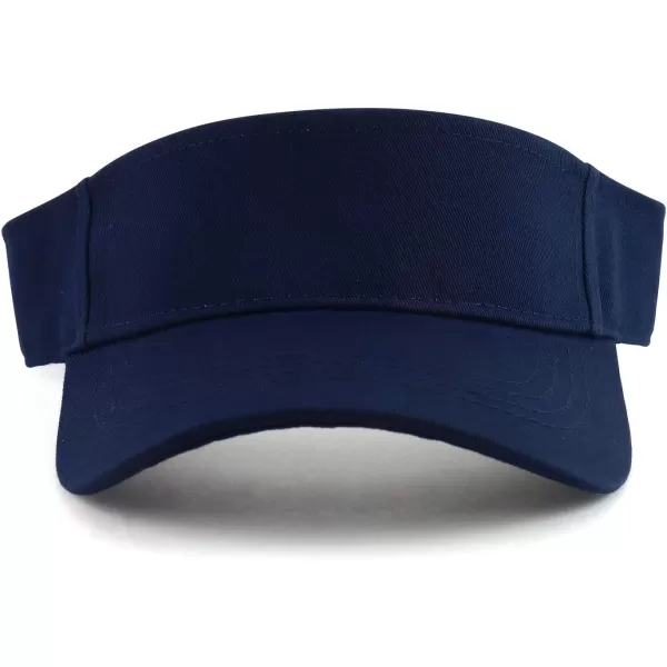 imageTrendy Apparel Shop Youth Size Kids Cotton Summer Visor HatNavy