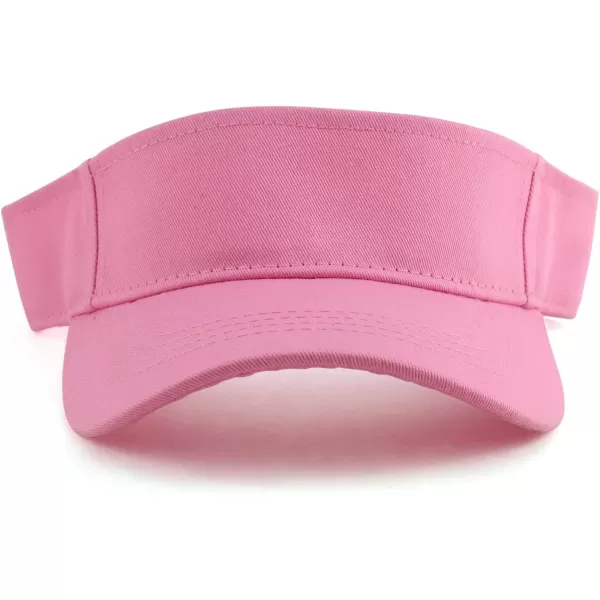 imageTrendy Apparel Shop Youth Size Kids Cotton Summer Visor HatPink